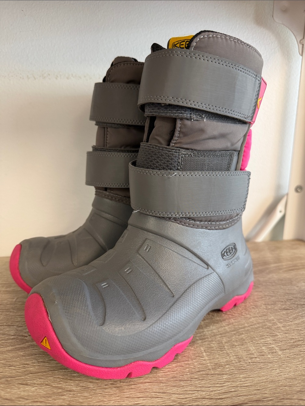Keen Insulated Lumi Snow Boot Waterproof Gray Pink 2